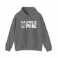ALL_I_NEED_IS Hooded Sweatshirt - L, Graphite Heather image