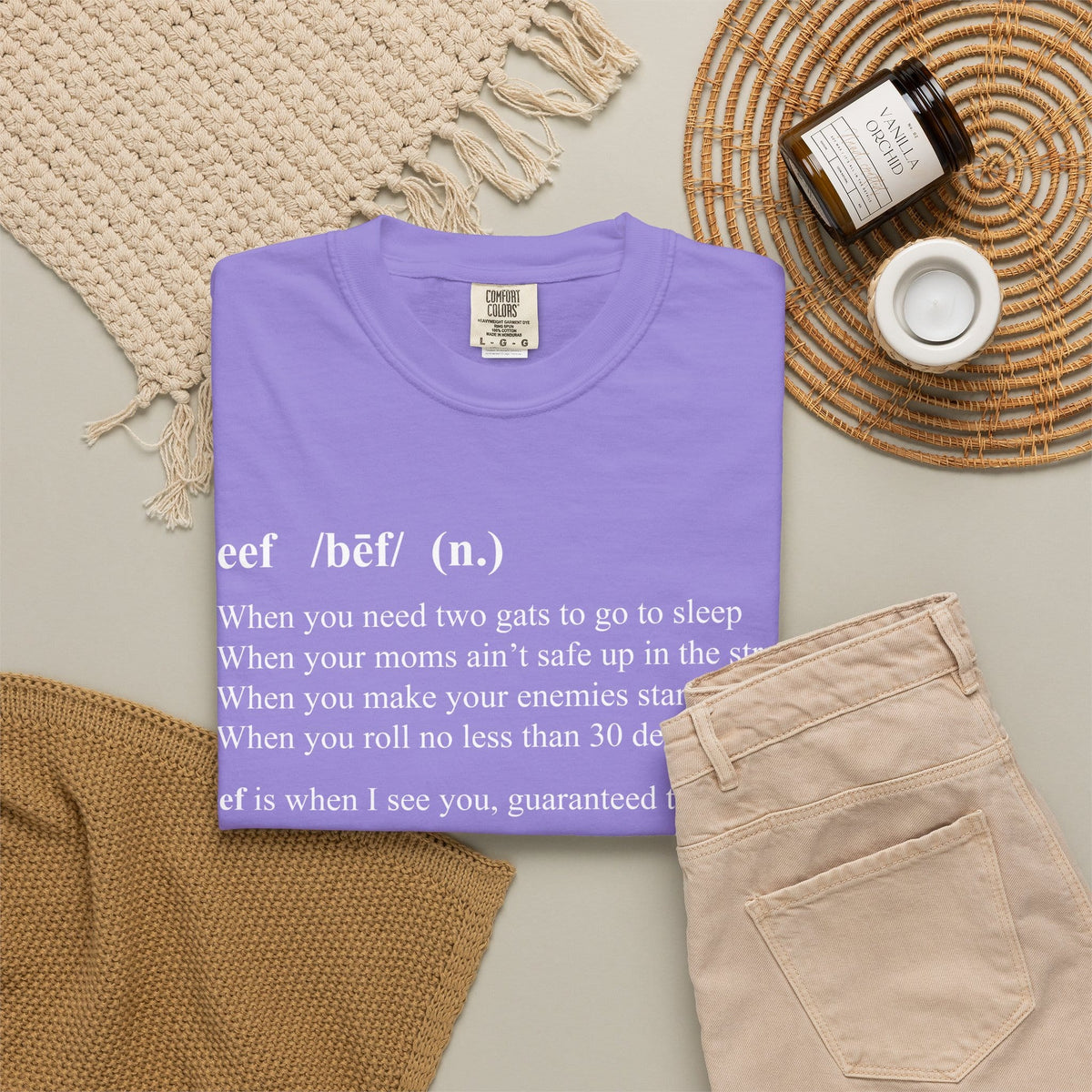 Beef Definition Unisex Garment-Dyed T-shirt image 31
