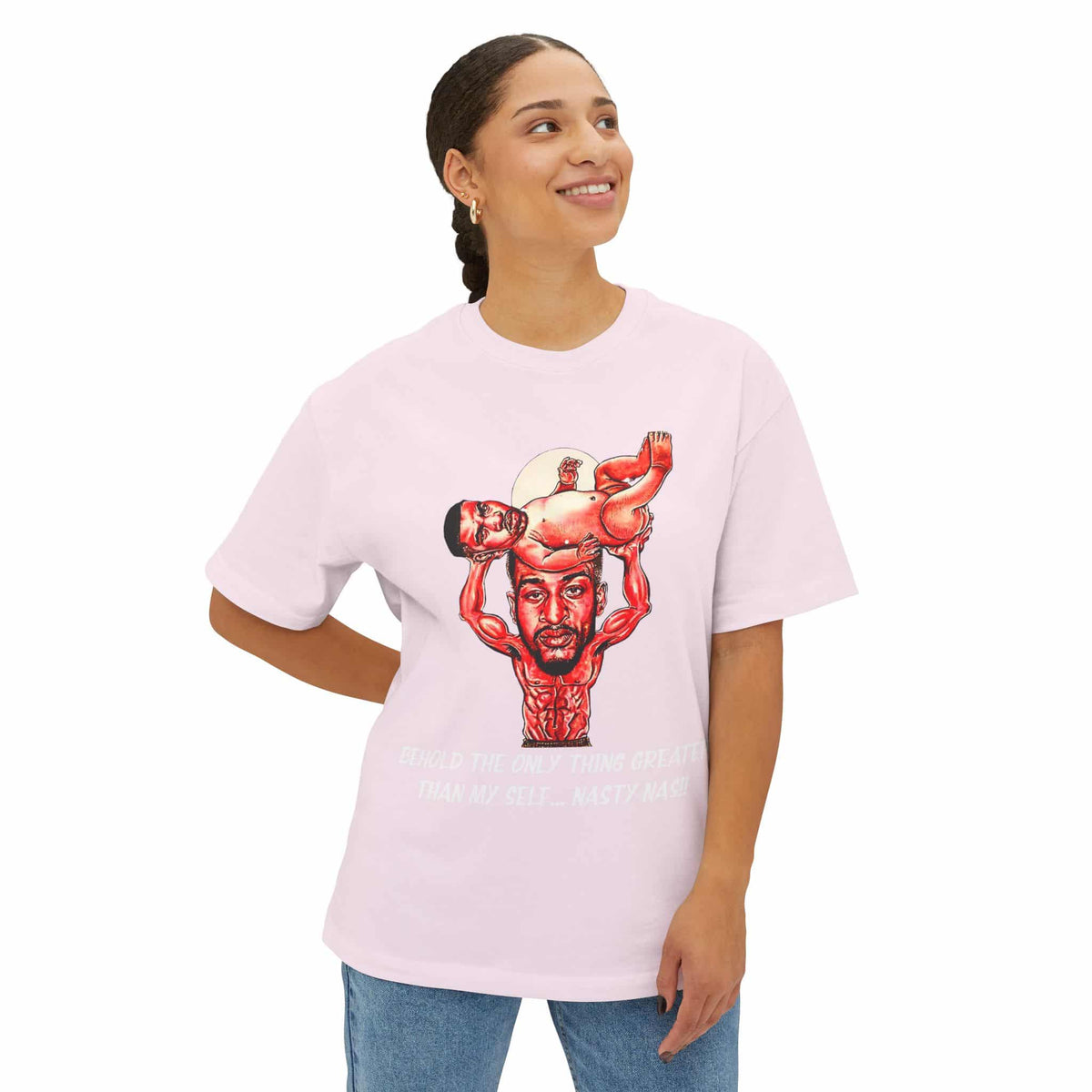 Nas The Last Word  Unisex Oversized Boxy Tee image 7