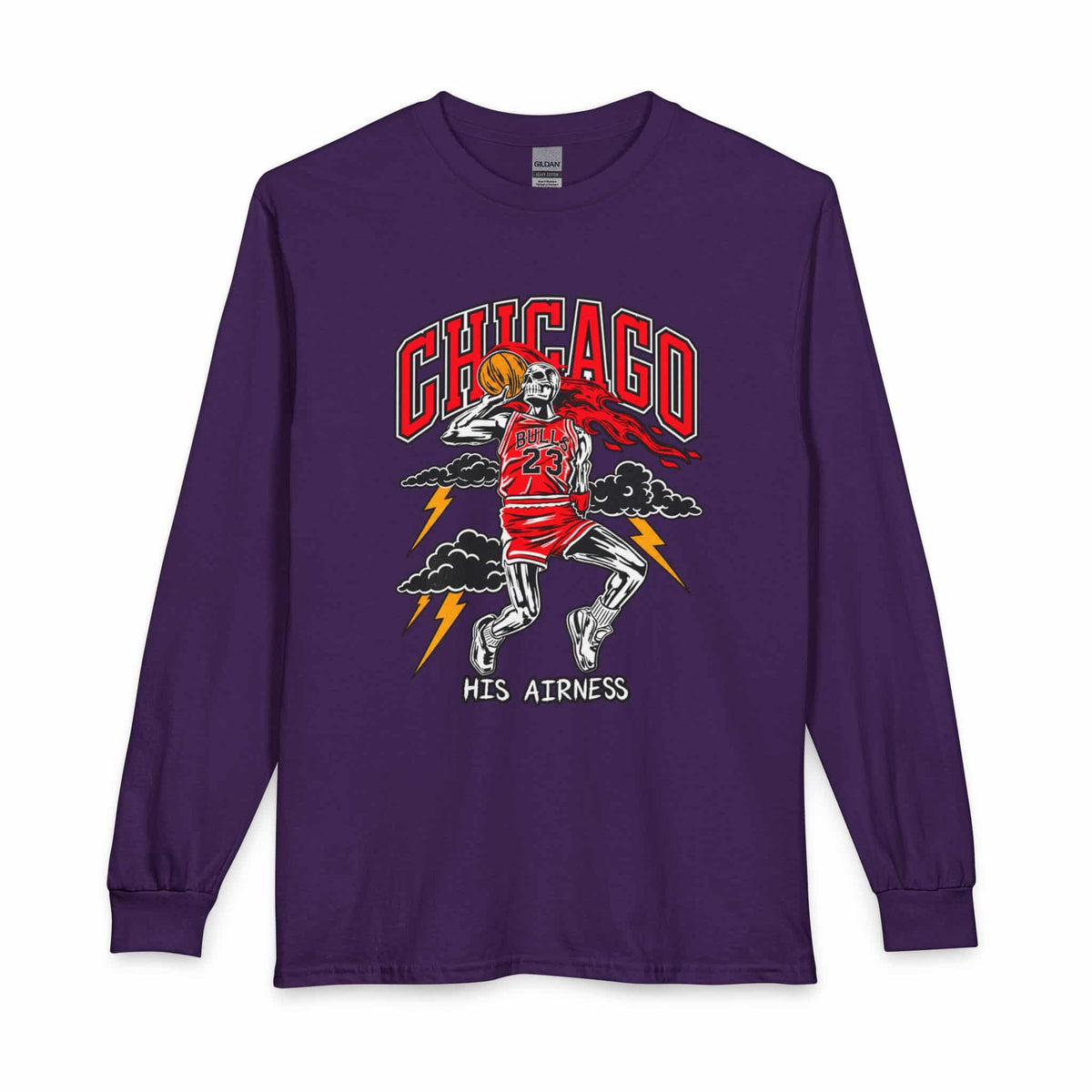 Graphic Print Long Sleeve T-Shirt - POD0038 image
