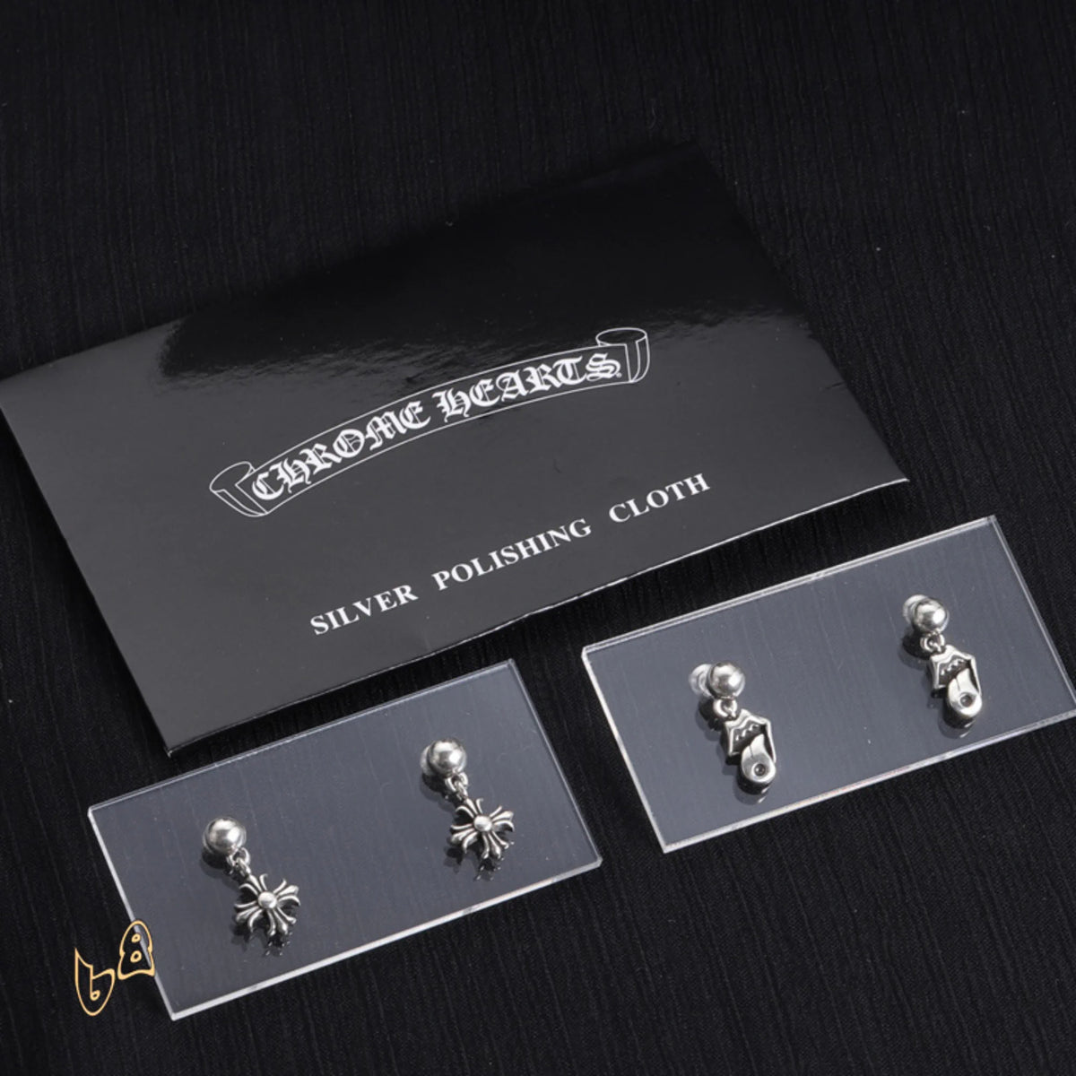 CH Cross Lip Tongue Earrings - CH0151 image 1