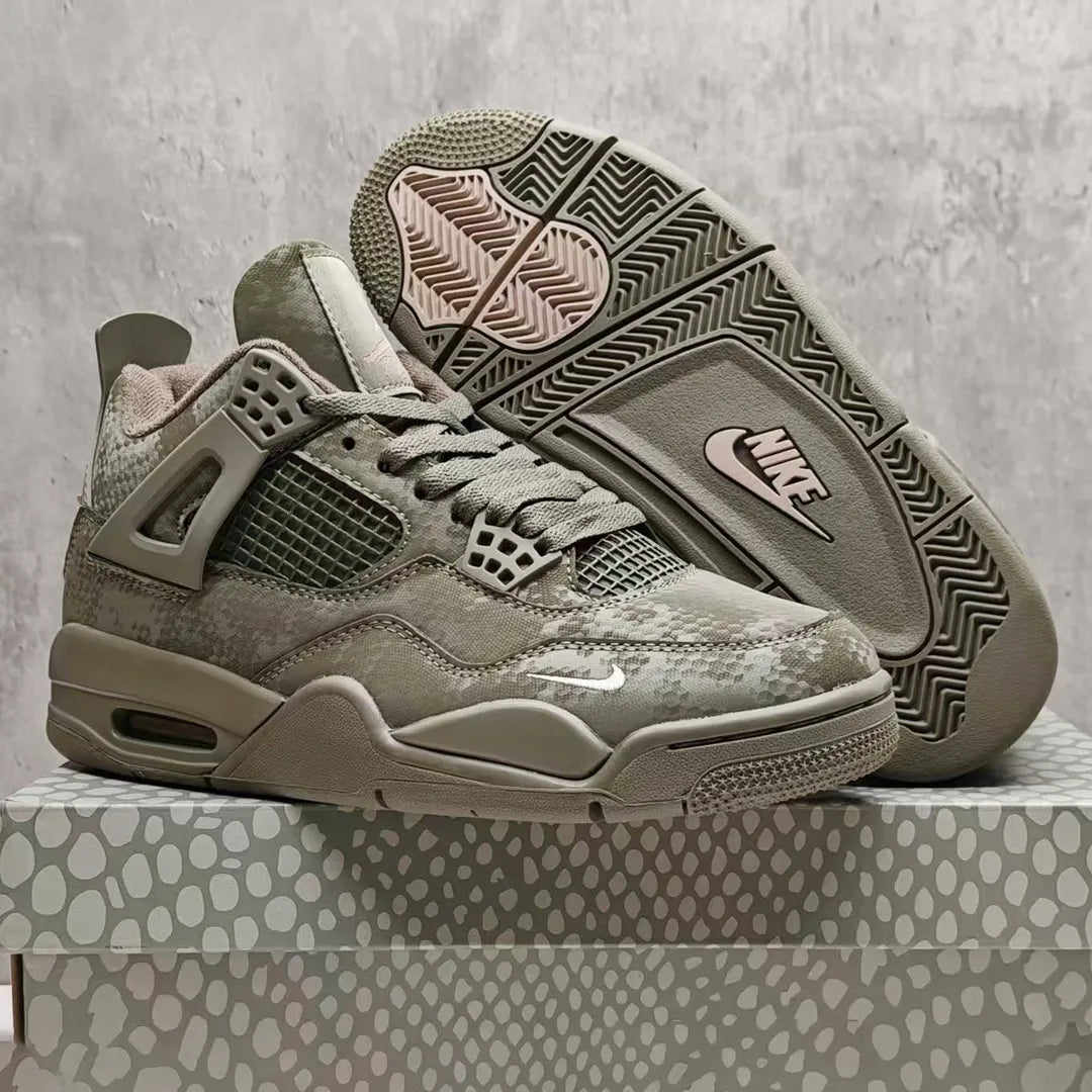 Nigel Sylvester x AJ 4 Army Green Mamba Shoes Sneakers - nk0004631 image 4