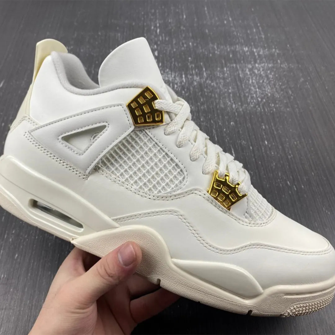 AJ 4 Sail Metallic Gold Shoes Sneakers - nk0003549 image 5