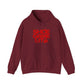Graphic Print Hooded Sweatshirt - POD0040 - S, Garnet image