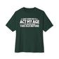 Graphic Print Unisex Oversized Boxy Tee - POD0034 - Forest, XL image