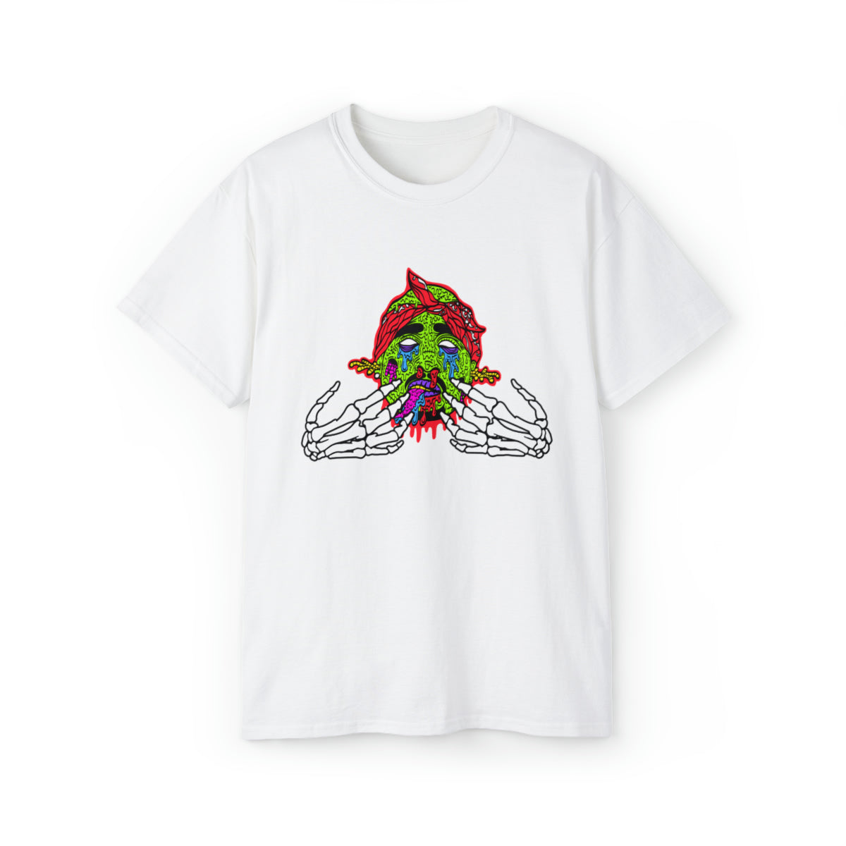 2Pac Monster  T-Shirt - White, M image