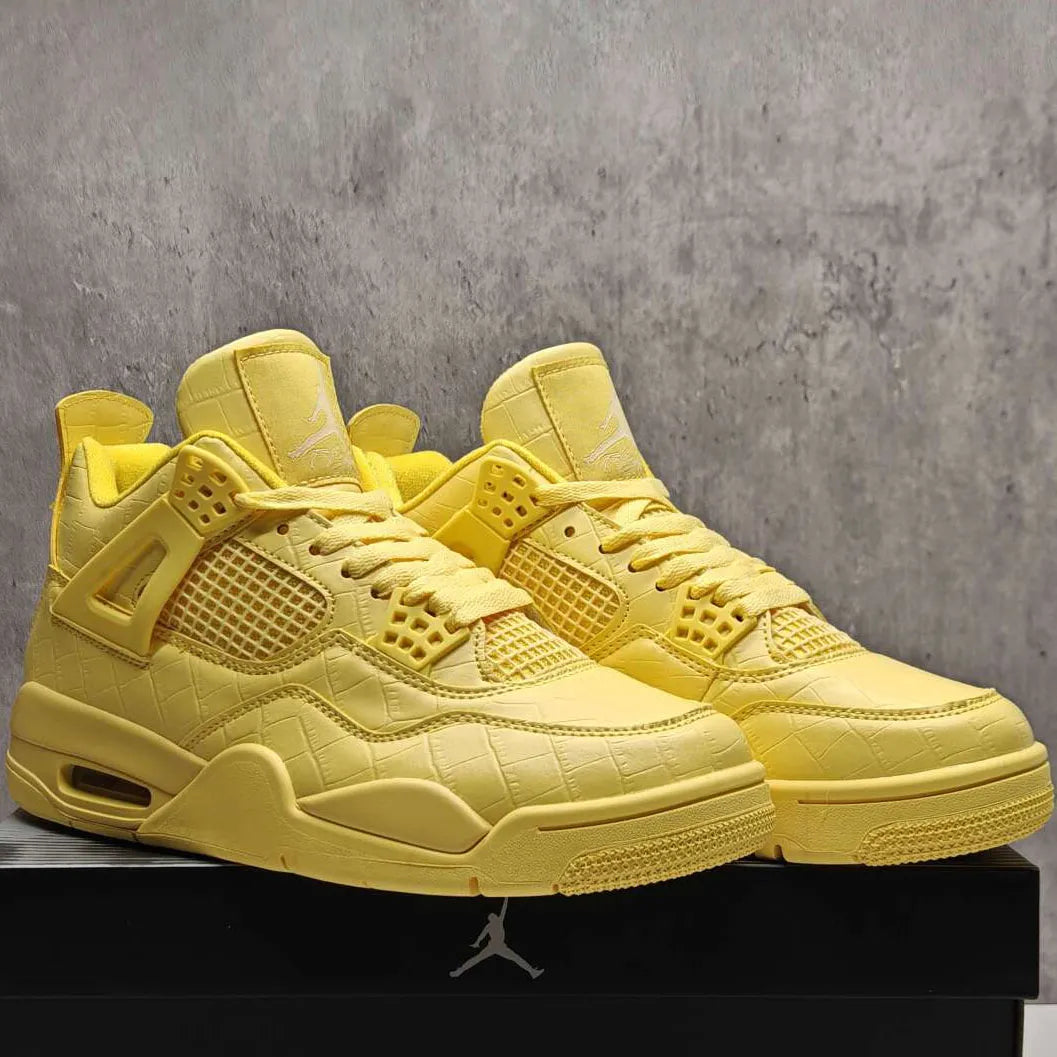 J Balvin x AJ 4 Lemonade Shoes Sneakers - nk0005304 image 3