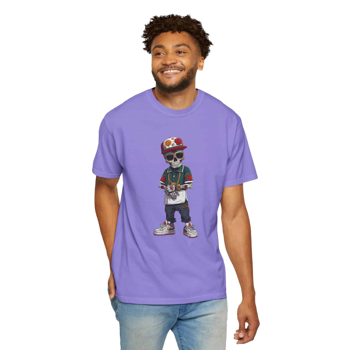 Skull Luxury Unisex Garment-Dyed T-shirt image 47