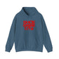 Graphic Print Hooded Sweatshirt - POD0040 - 2XL, Indigo Blue image
