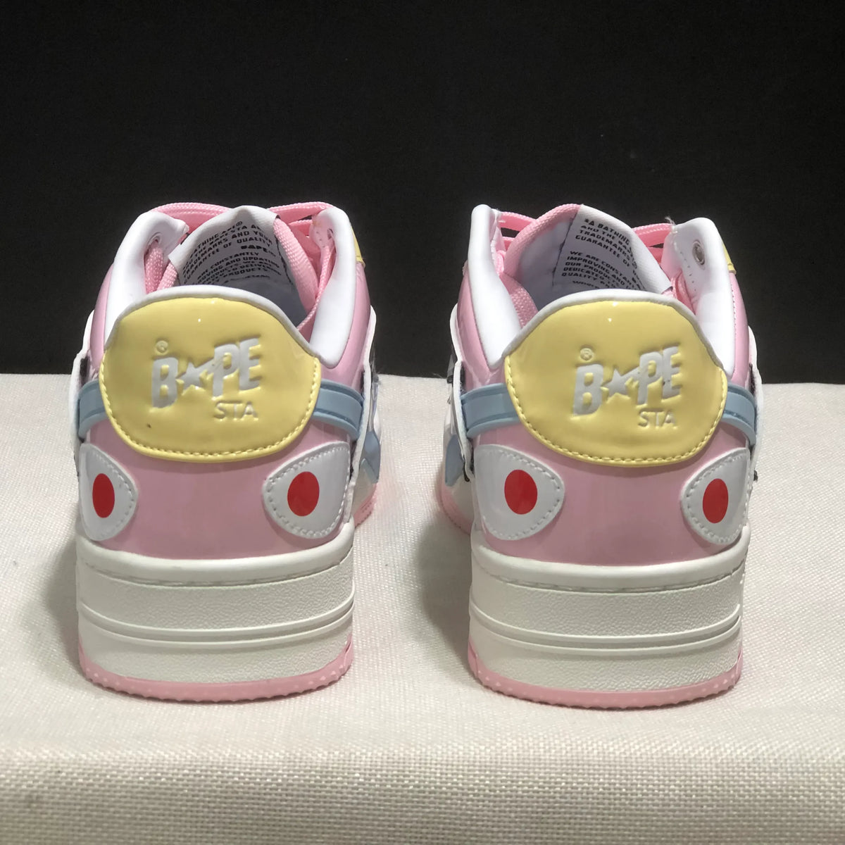 Bapesta Low M1 'Shark Face - Pink' Shoes Sneakers - nk0005527 image 7
