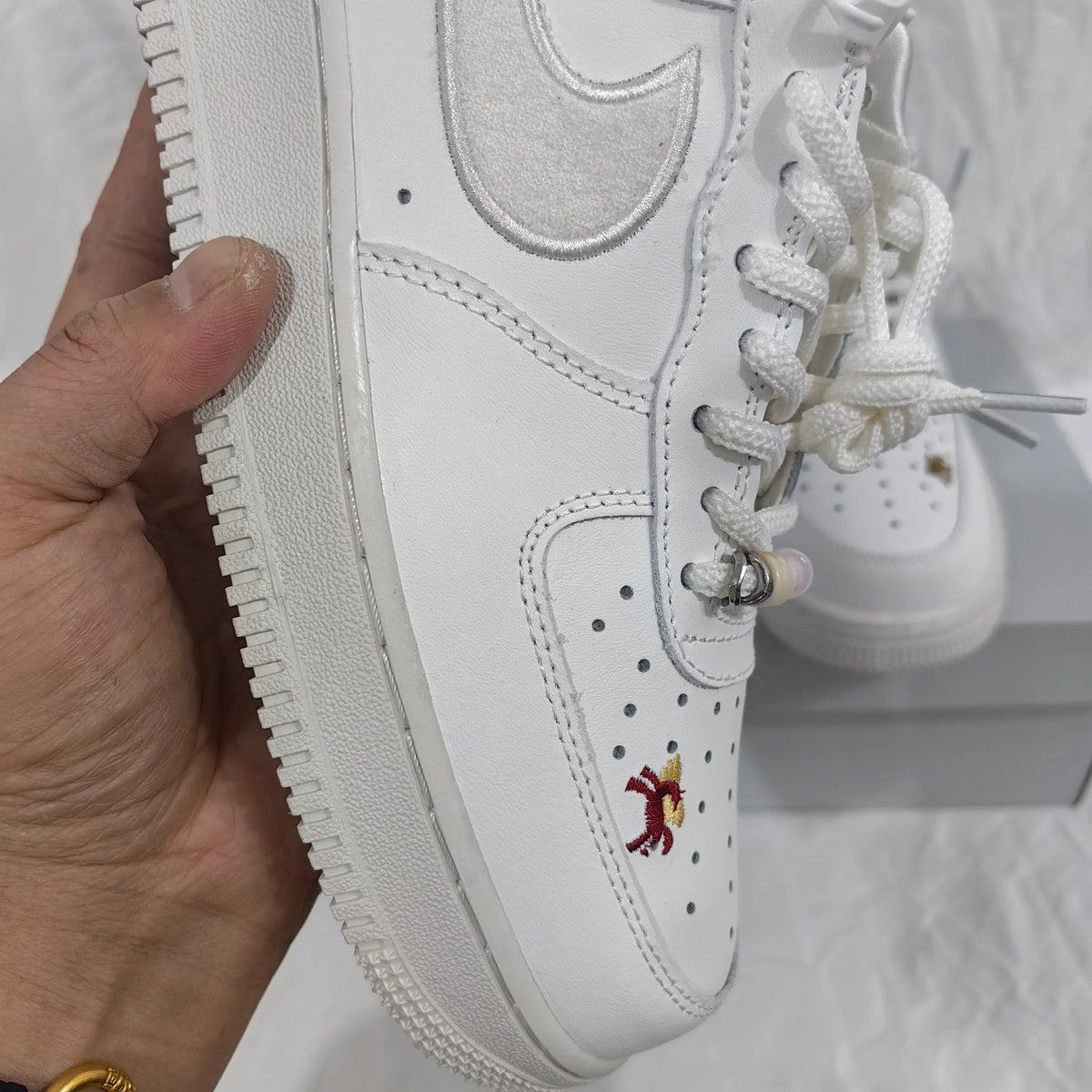 Air Force 1 Chenille Swoosh Year Of The Horse Shoes Sneakers - nk0004808 image 11
