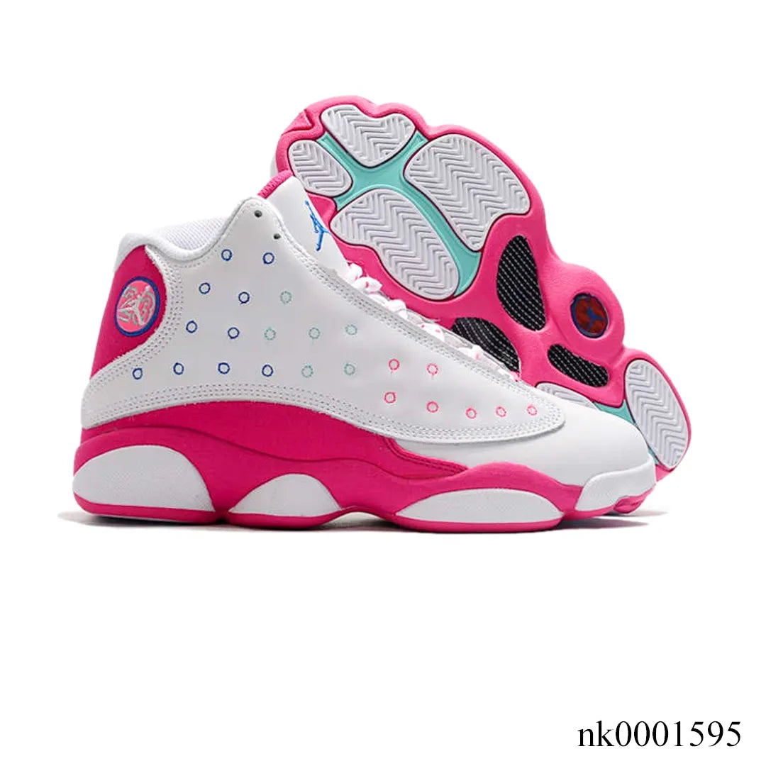 AJ 13 White Pink Blue Shoes Sneakers - nk0001595 image 3