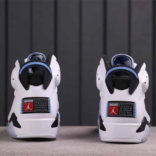 AJ 6 Retro UNC White Shoes Sneakers - nk0002320 image 4