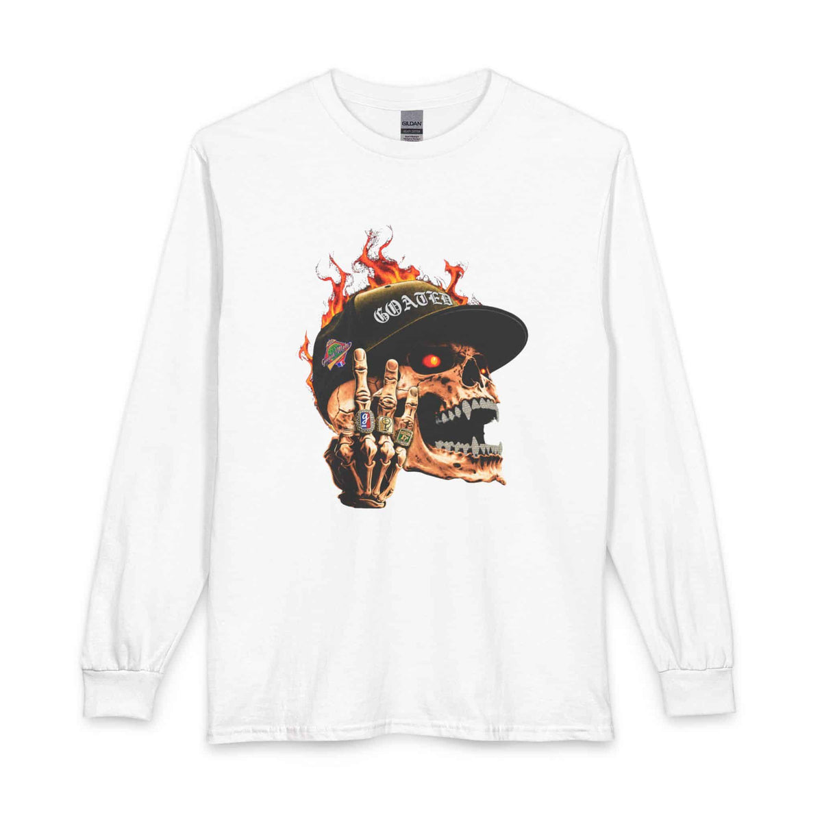 GOATED Skull Long Sleeve T-Shirt image