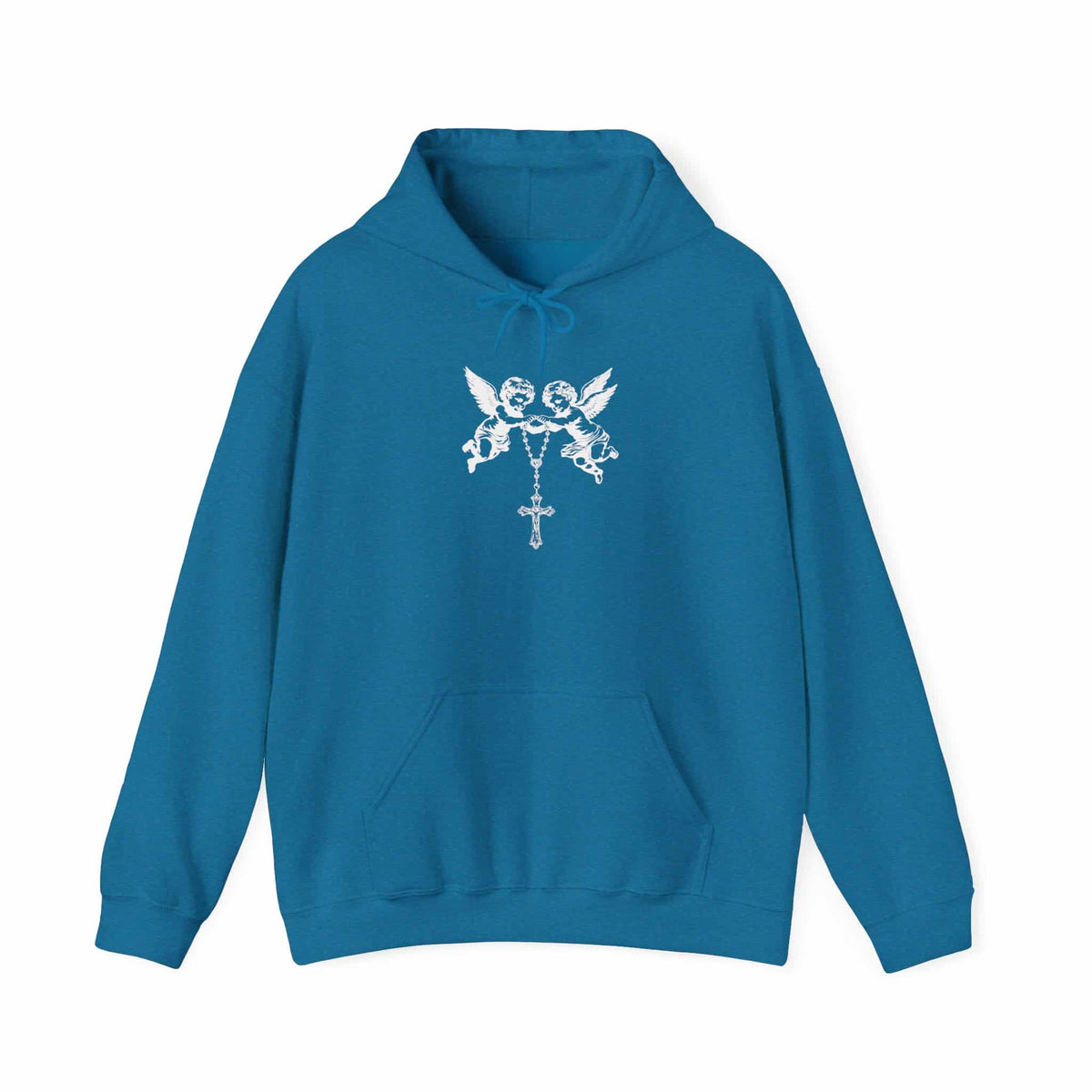 Heavenly Guardians Hooded Sweatshirt - 4XL, Antique Sapphire image