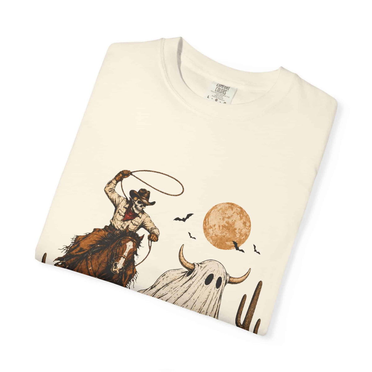 Halloween Basketball Skeleton Unisex Garment-Dyed T-shirt image 26