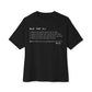 Beef Definition Unisex Oversized Boxy Tee - Black, L image