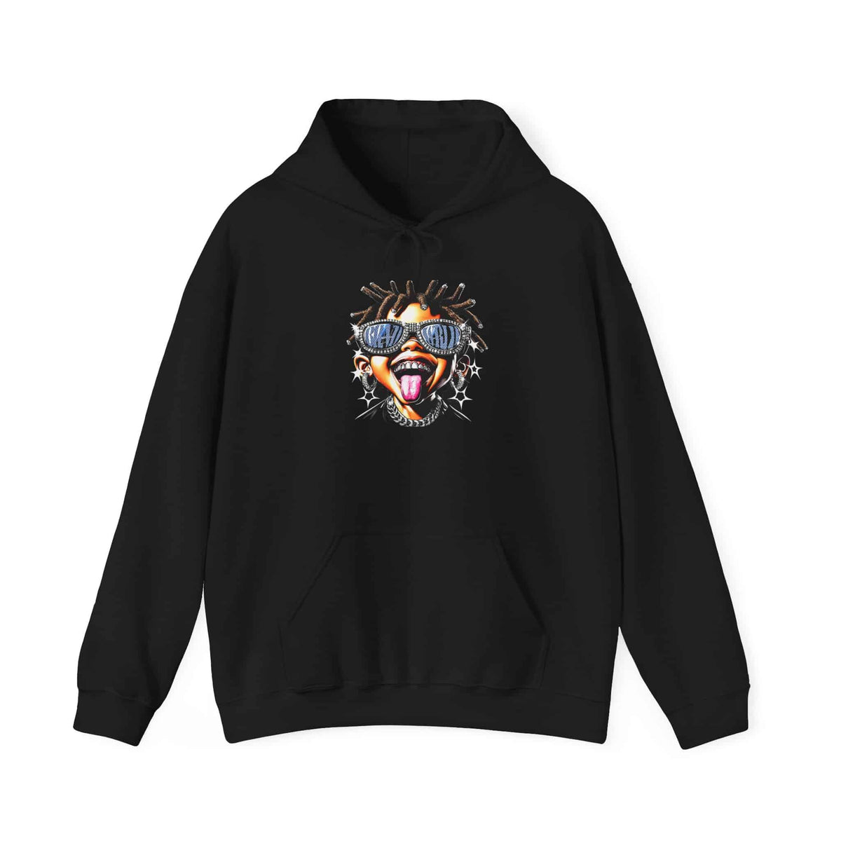 Diamond Drip Hooded Sweatshirt - S, Black image