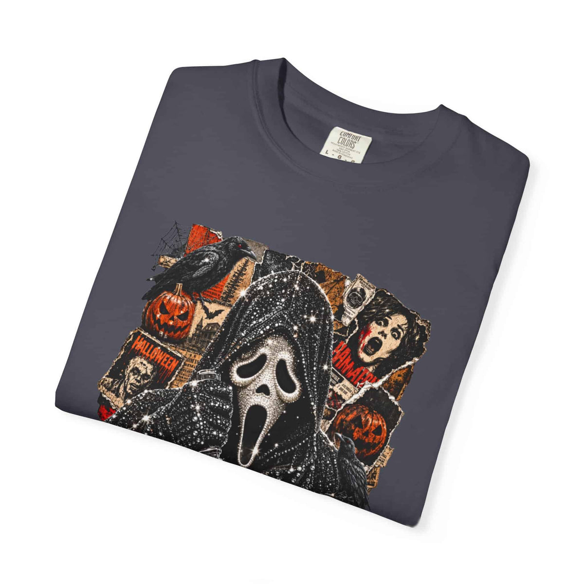 Halloween Horror Unisex Garment-Dyed T-shirt image 132