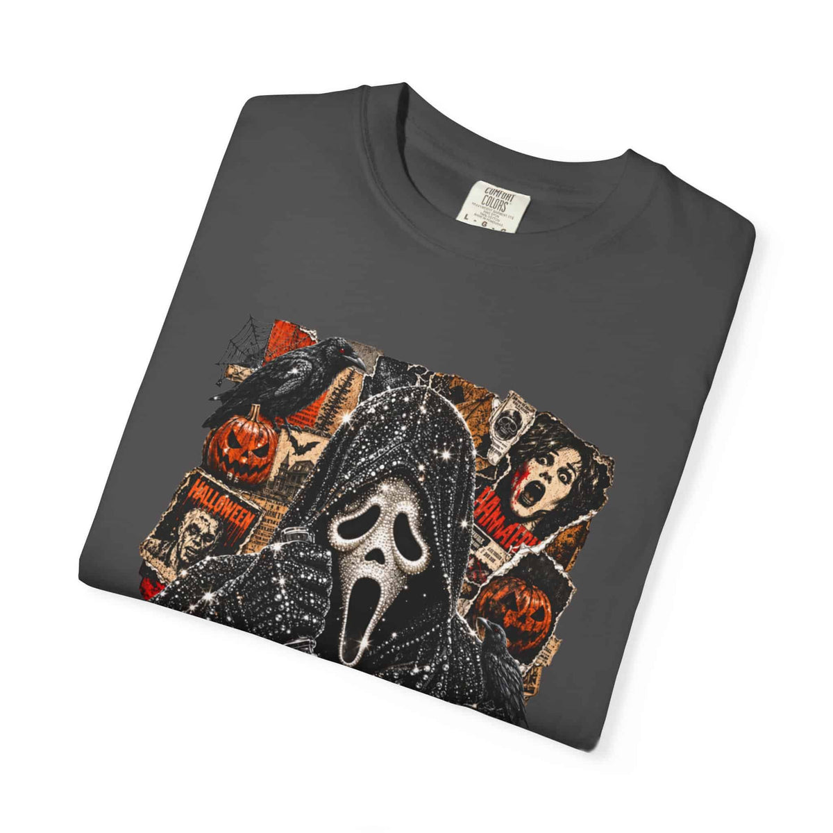 Halloween Horror Unisex Garment-Dyed T-shirt image 122