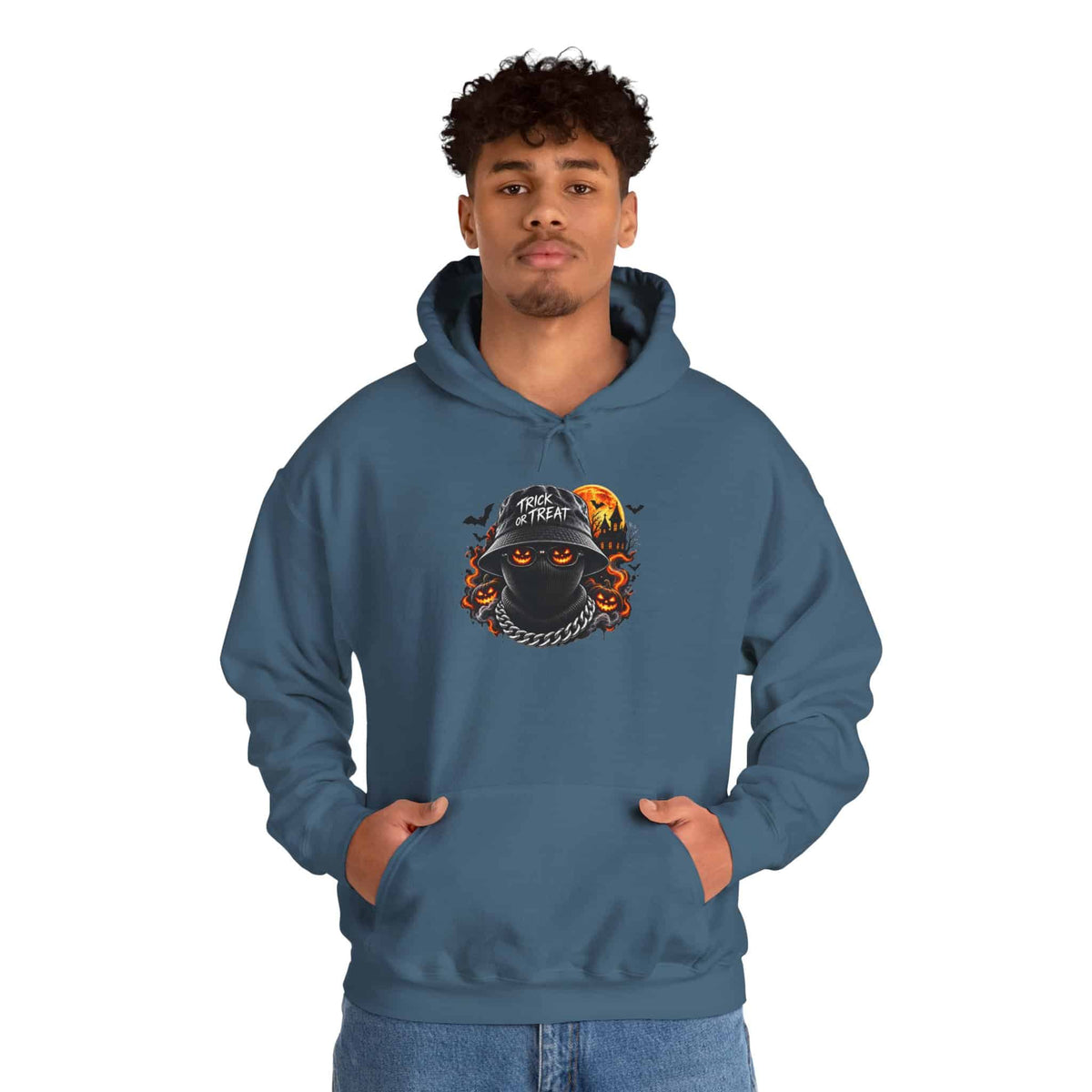 Spooky Streetwear Masked Hooded Sweatshirt image 49