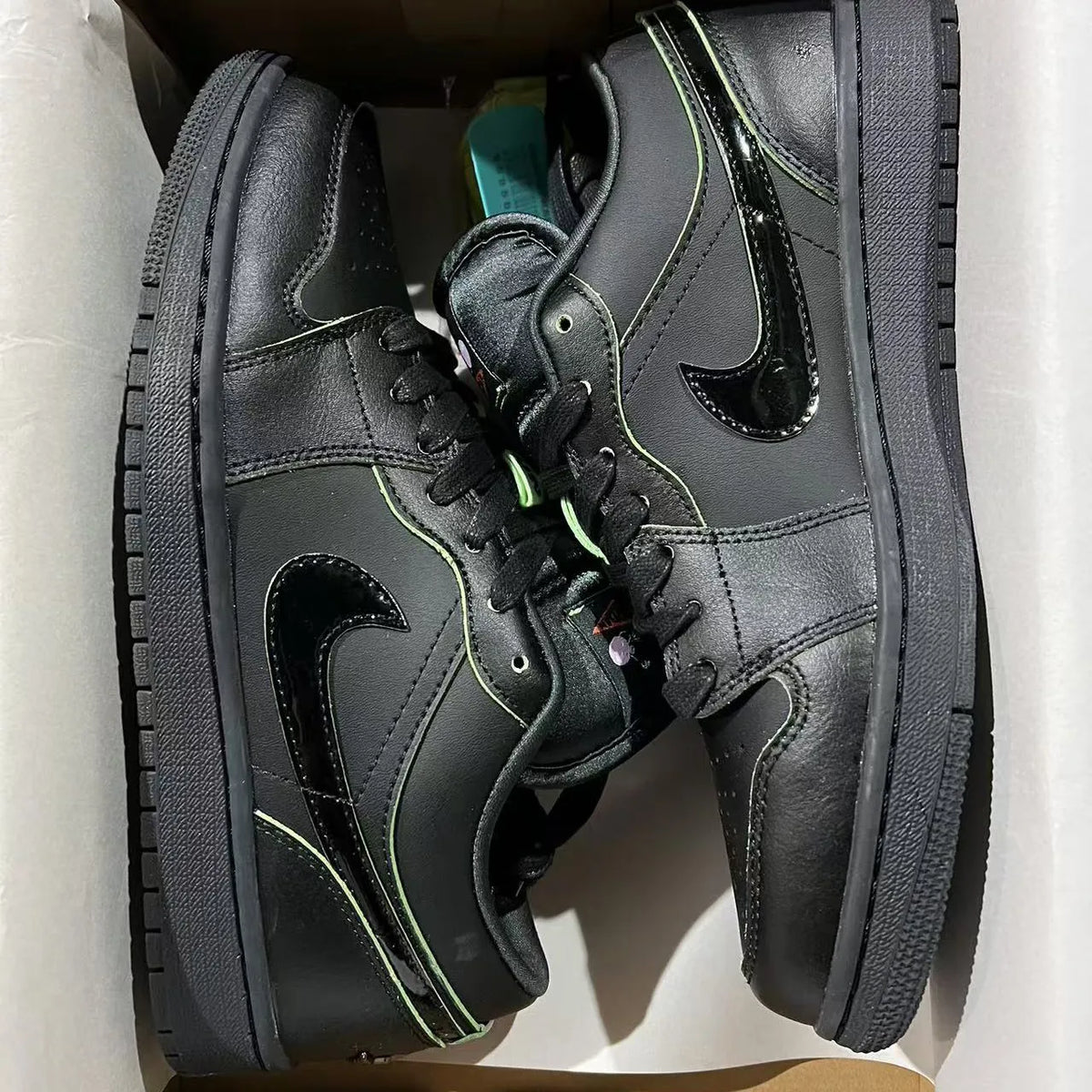 AJ 1 Low Black Cat Shoes Sneakers - nk0004119 image 11