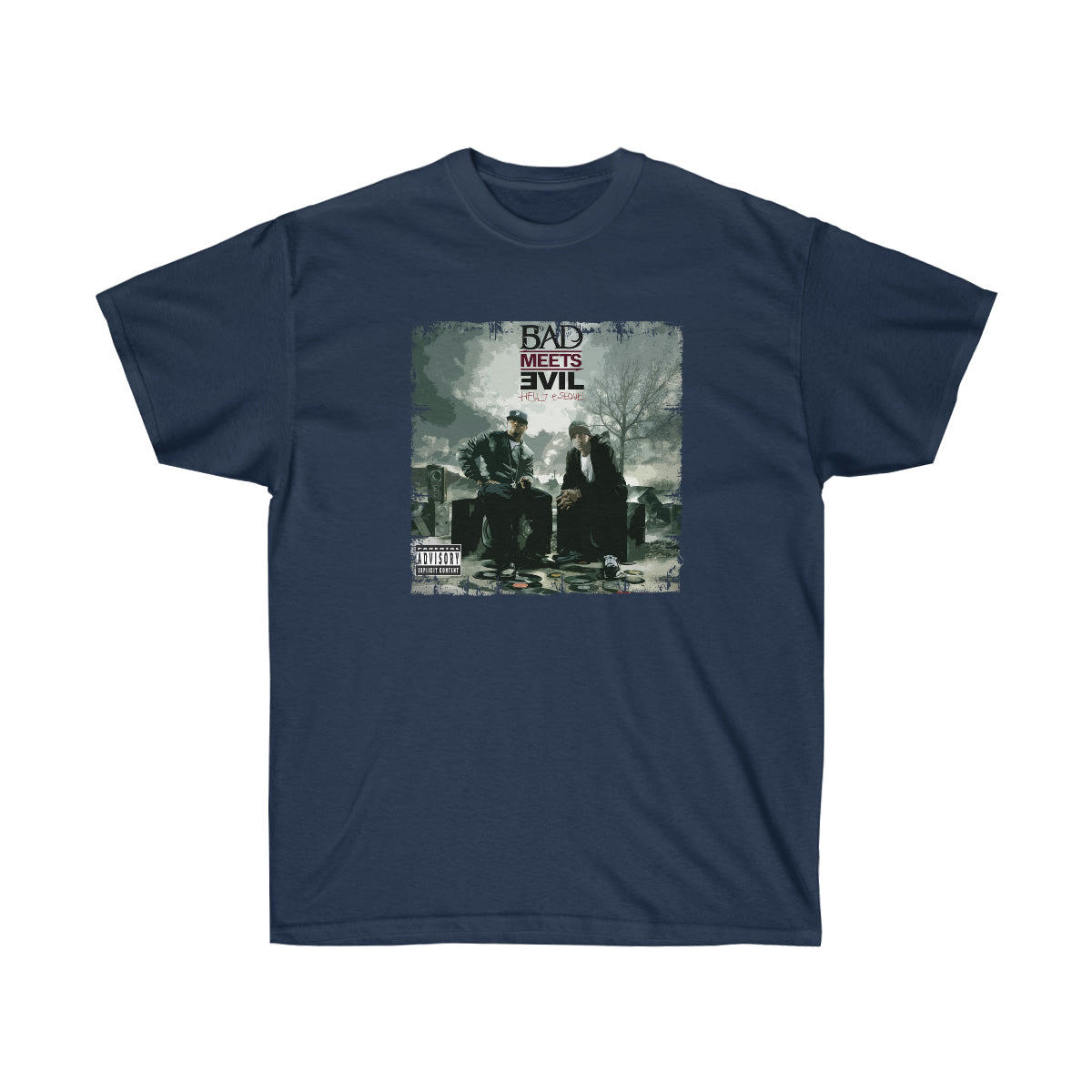 Bad Meets Evil Men T-Shirt - Navy, S image