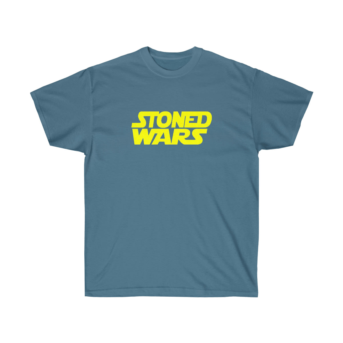 Stoned Yellow Wars Men T-Shirt - Indigo Blue, 3XL image