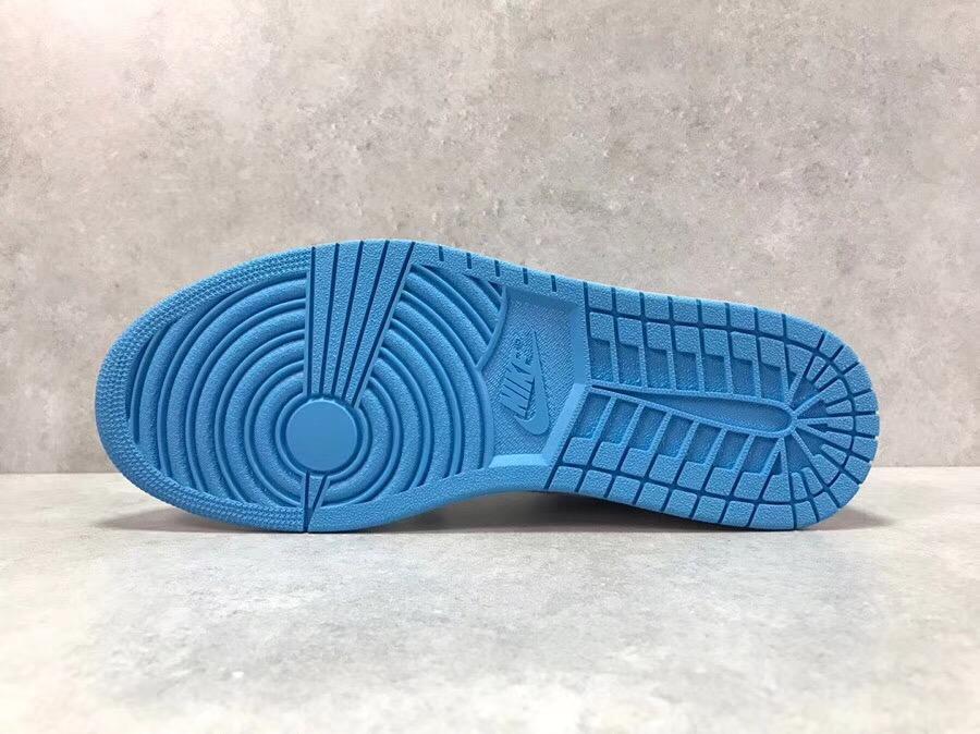 OW x AJ 1 High OG UNC Shoes Sneakers – nk0000009 image 10