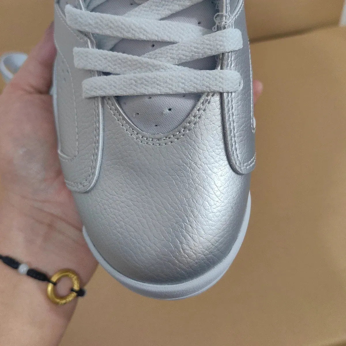 PSG x AJ 6 Metallic Silver Shoes Sneakers - nk0004782 image 13