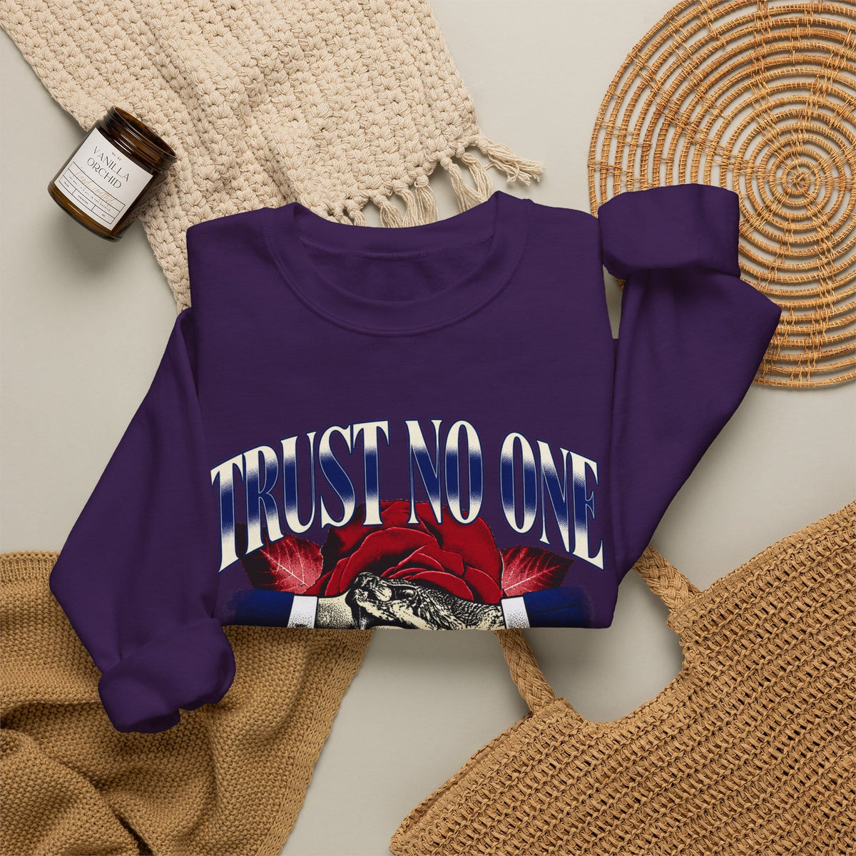 Graphic Print Crewneck Sweatshirt - POD0037 image 43