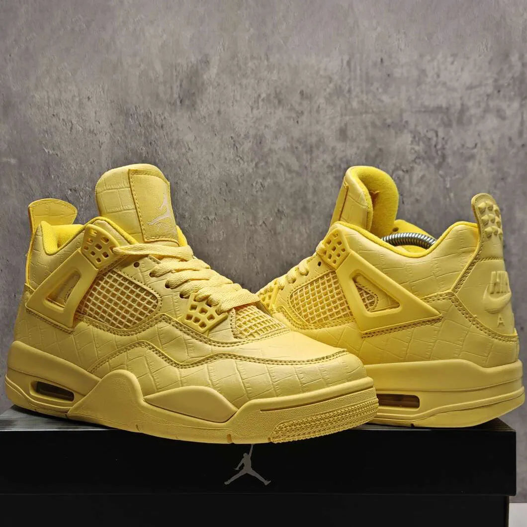 J Balvin x AJ 4 Lemonade Shoes Sneakers - nk0005304 image 7