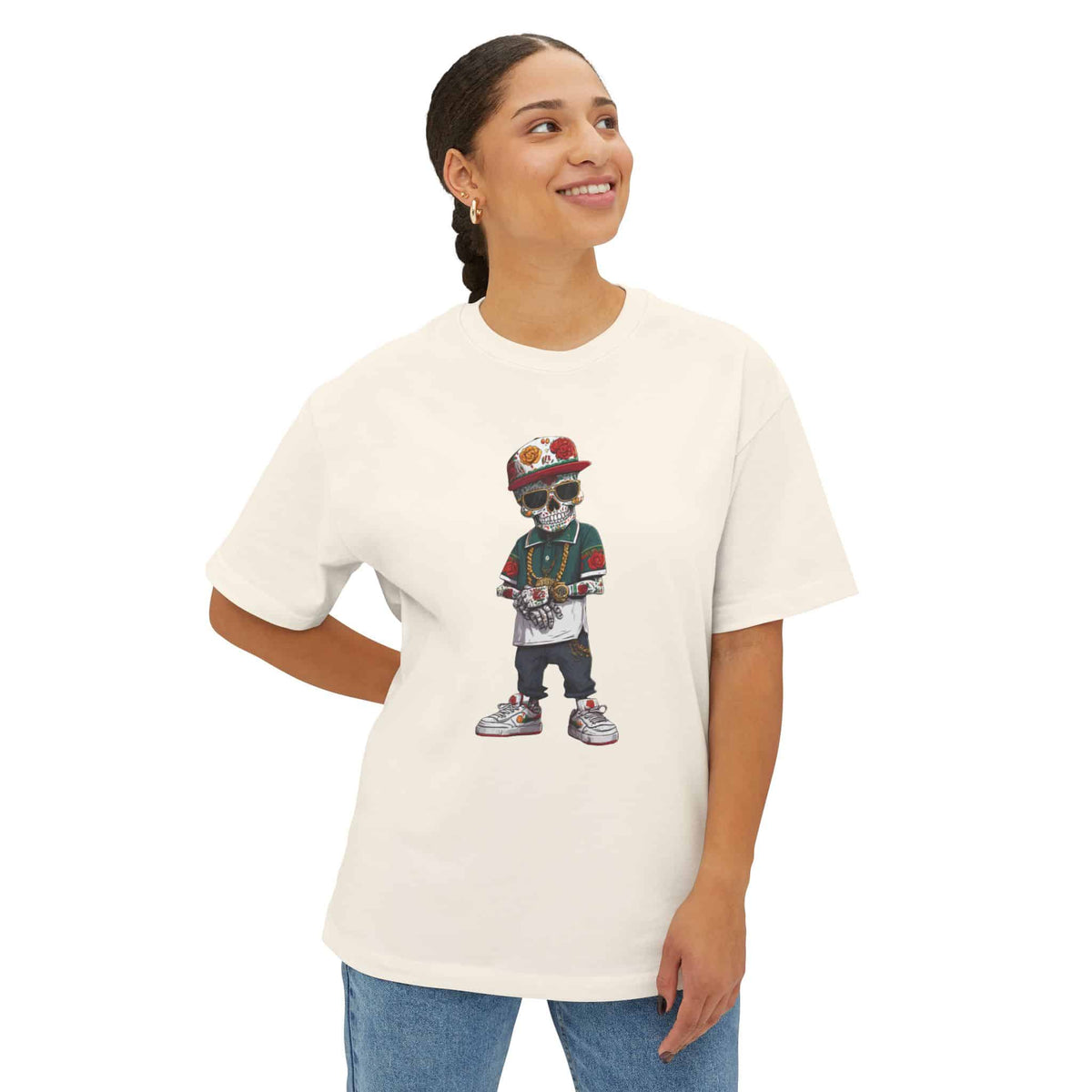 Skull Luxury Unisex Oversized Boxy Tee image 12