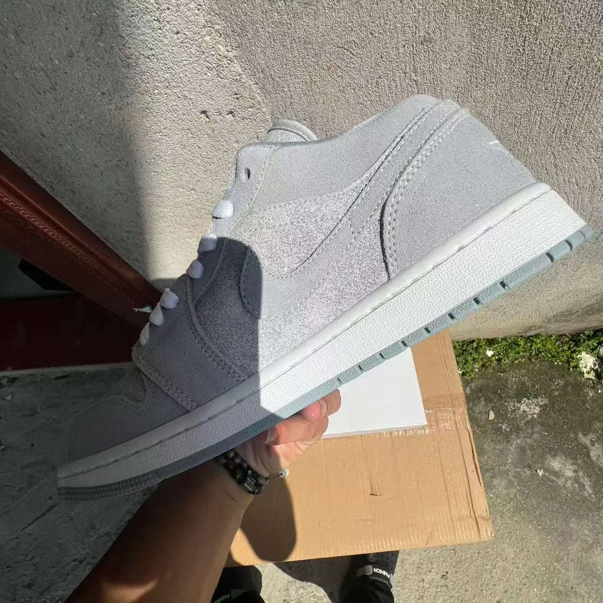 AJ 1 Low SE 'Light Iron Ore Grey' Shoes Sneakers – nk0005428 image 3