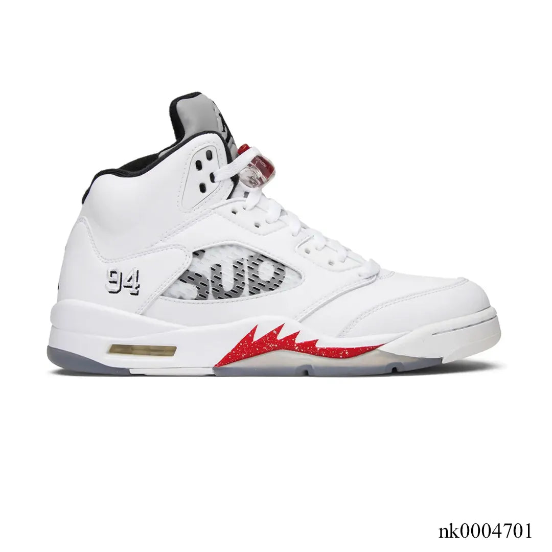 SUP x AJ 5 White Shoes Sneakers - nk0004701 image 0