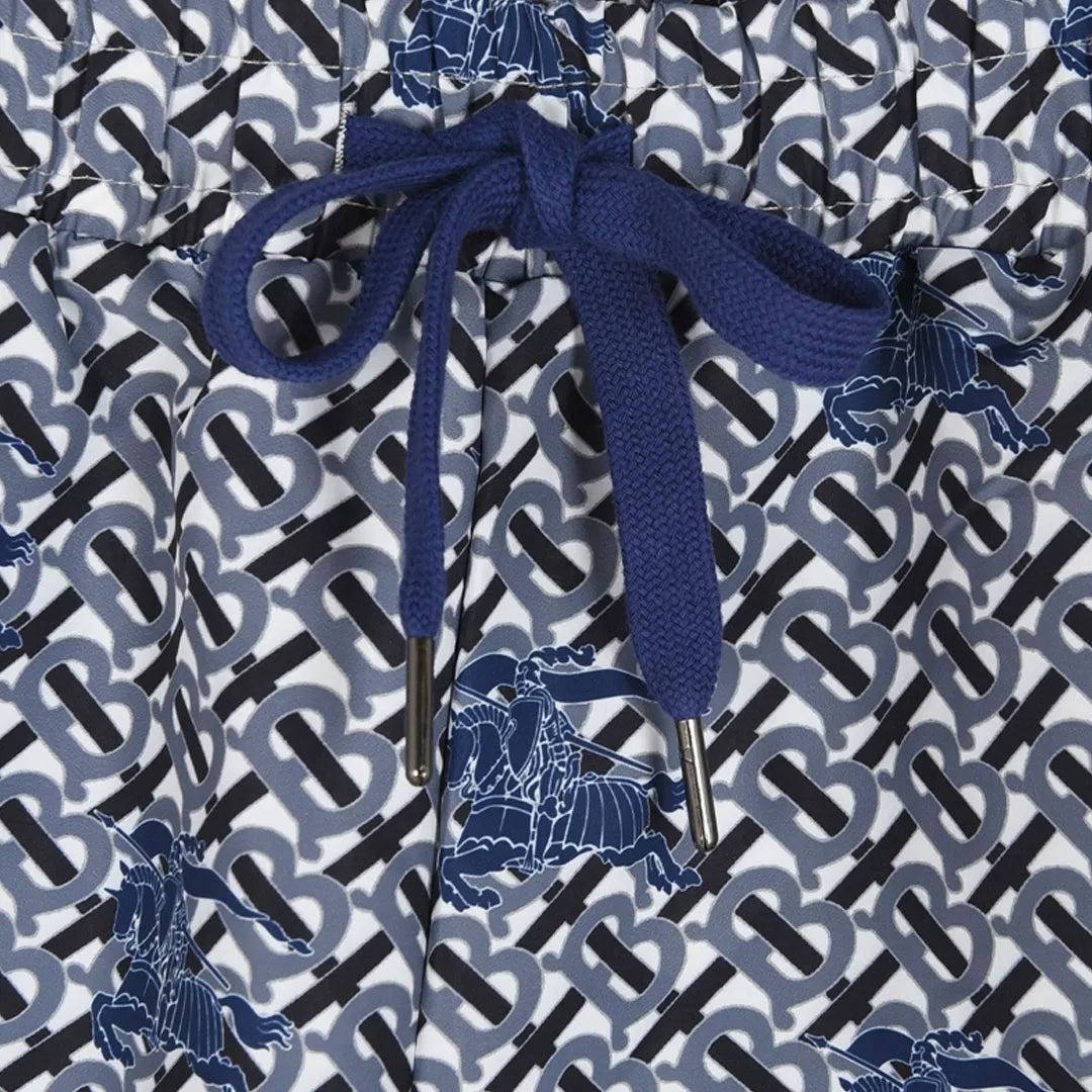 BUR All-Over Monogram Knight Shorts in Navy - 370 – bbr0000370 image 6