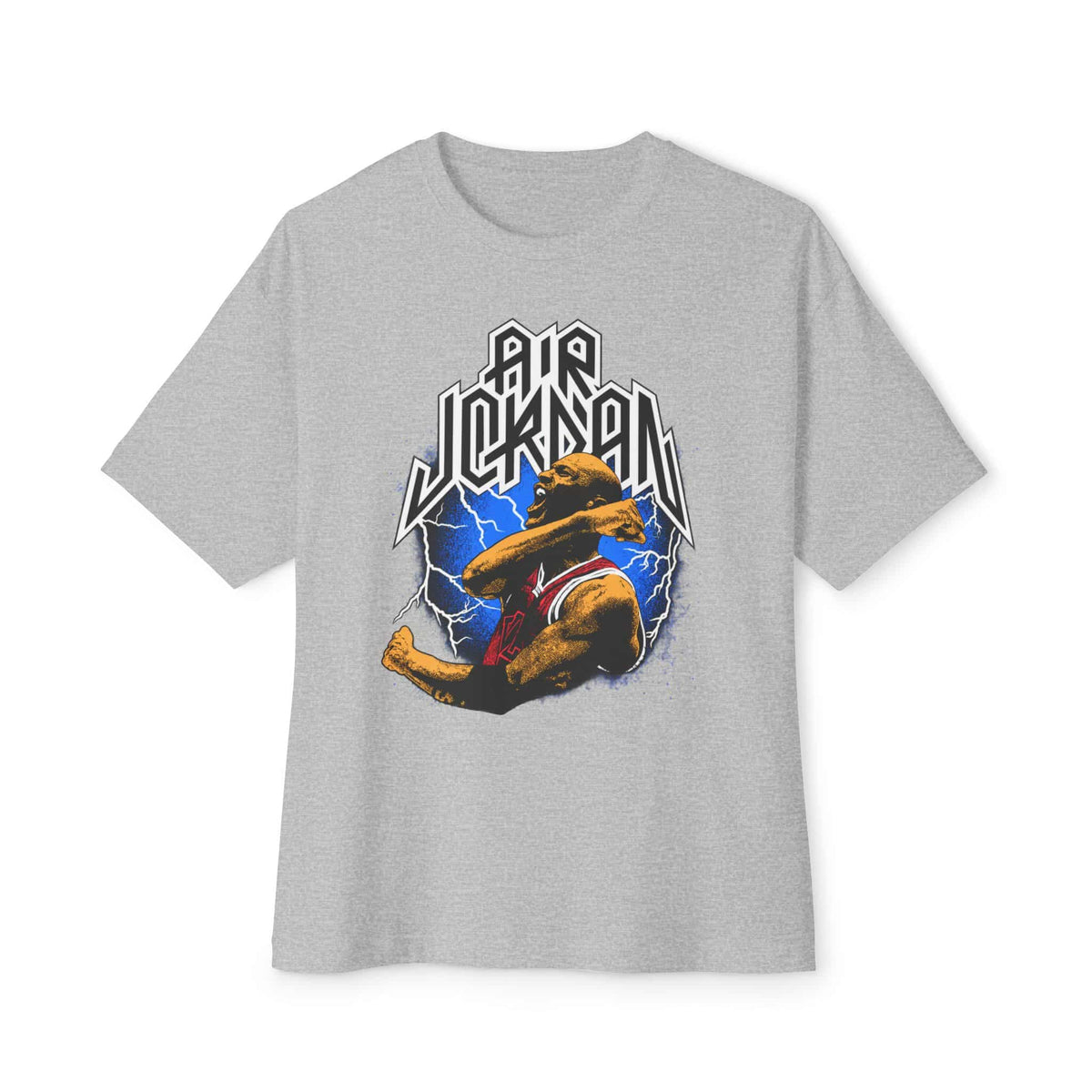 Airborne Legend Unisex Oversized Boxy Tee - Athletic Heather, XL image