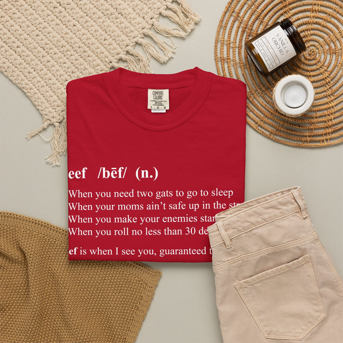 Beef Definition Unisex Garment-Dyed T-shirt image 35
