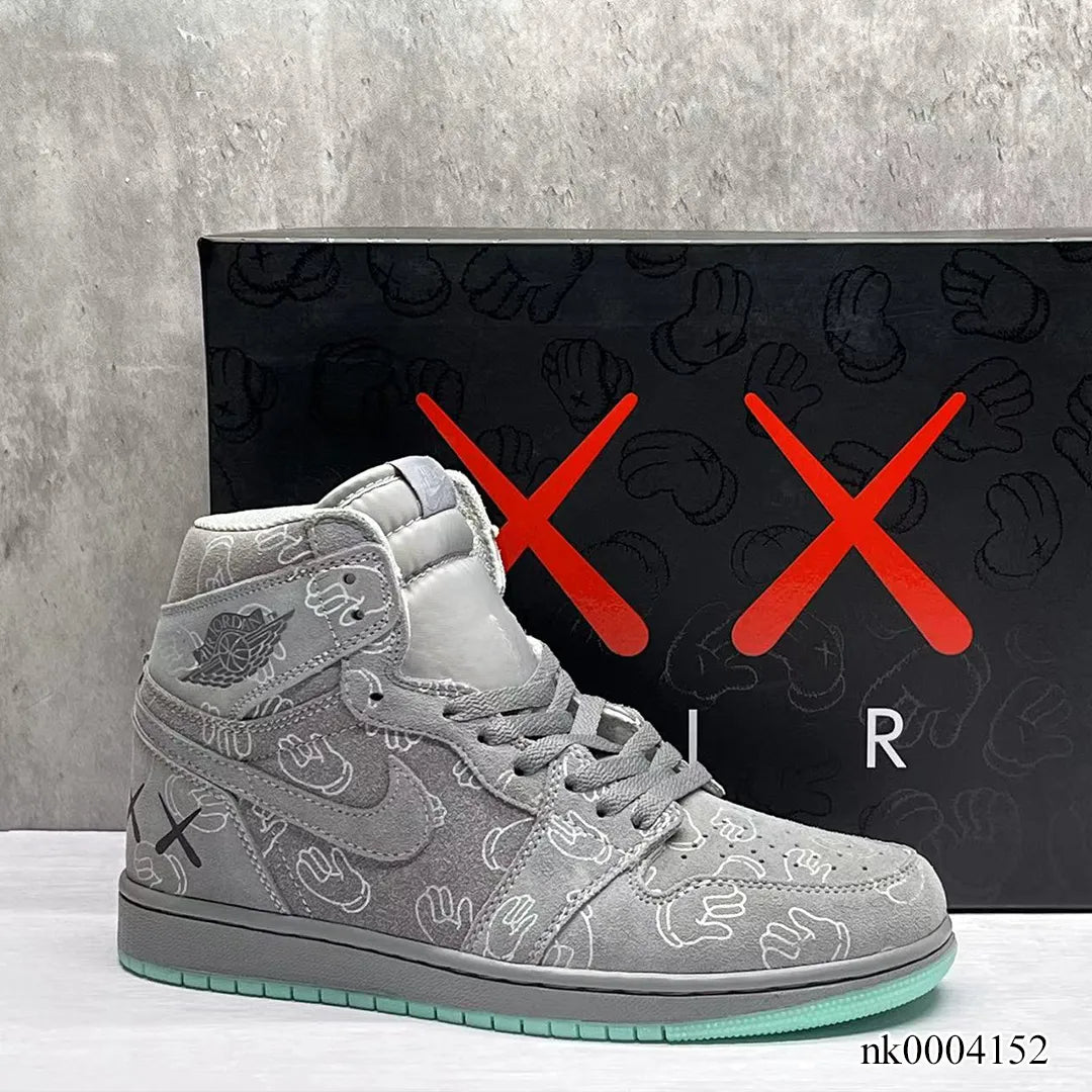 KAWS x AJ 1 High Cool Grey Shoes Sneakers - nk0004152 image 6