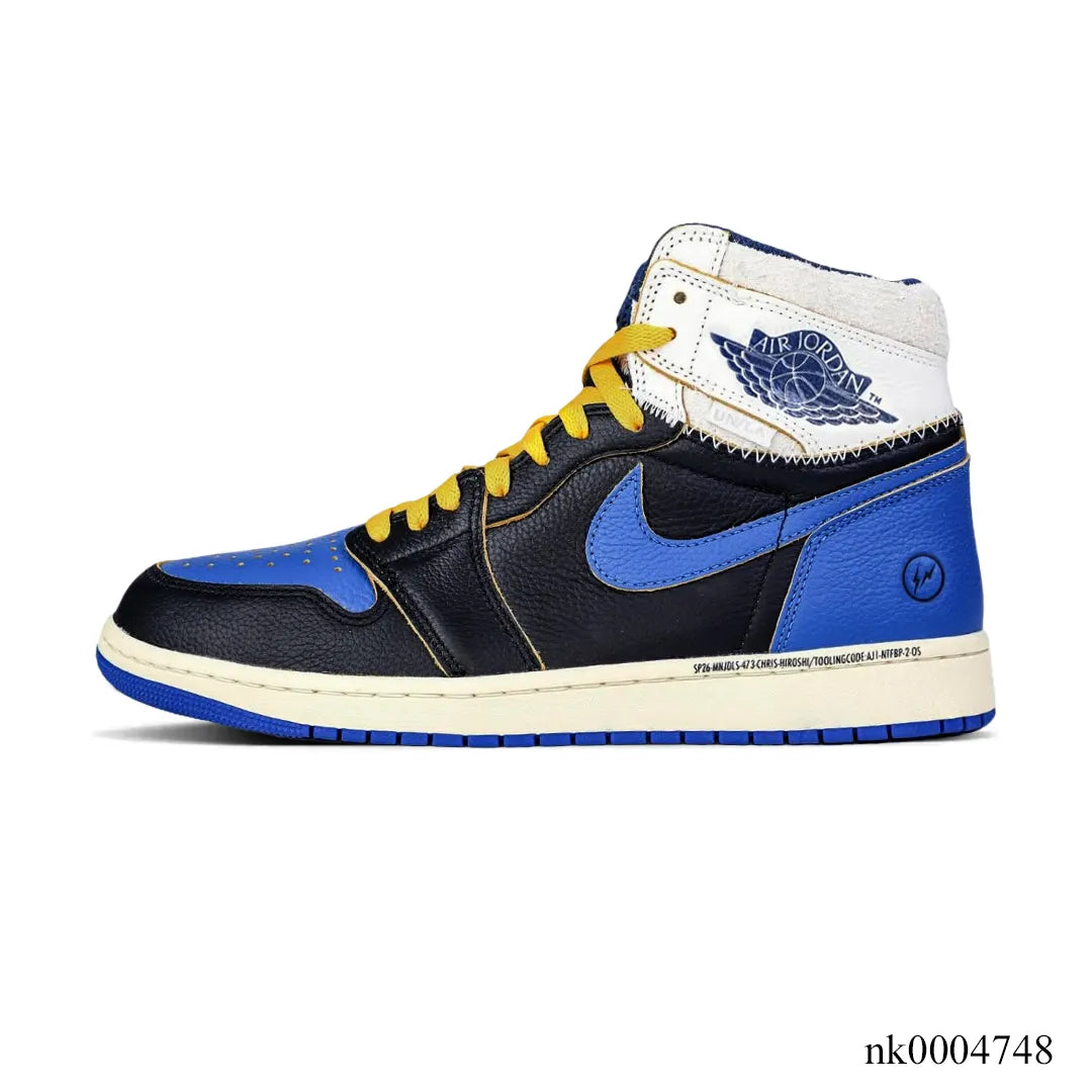 Fragment x Union LA x AJ 1 High OG Sport Royal Shoes Sneakers – nk0004748 image 1