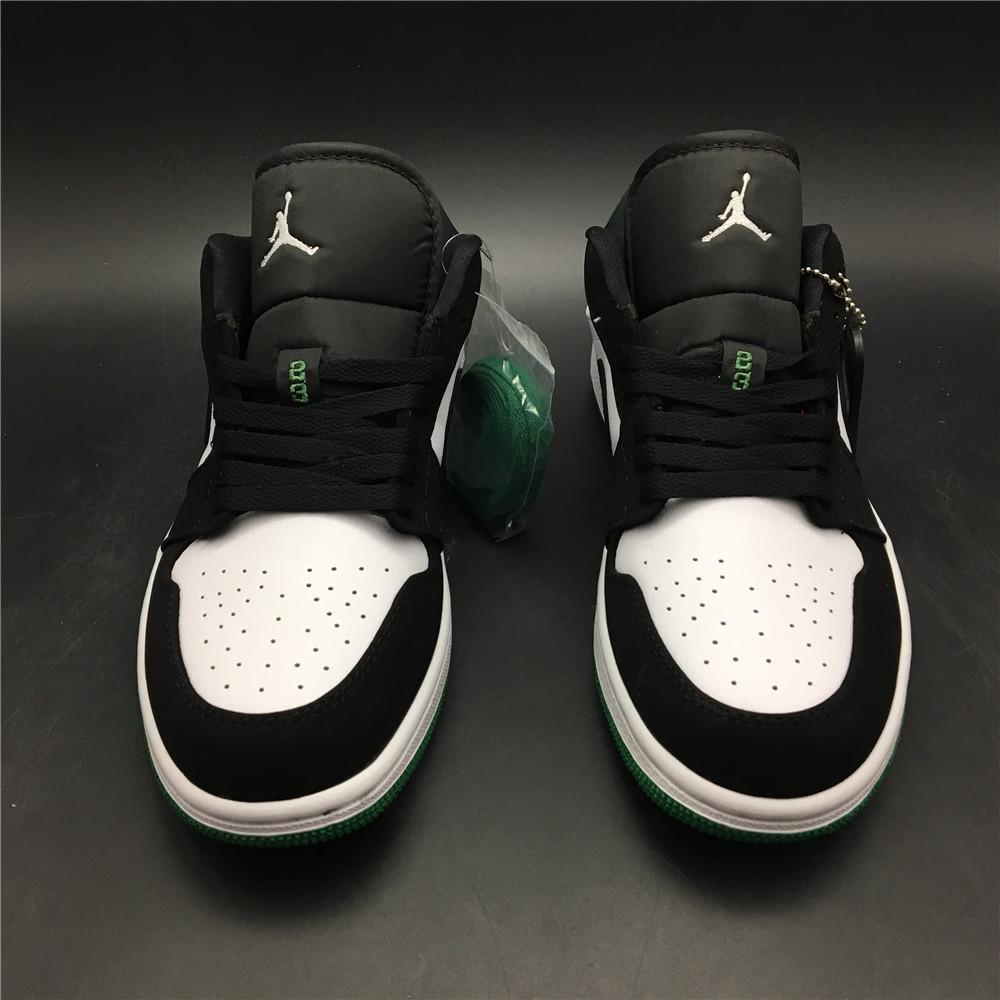 AJ 1 Low White Black Mystic Green Shoes Sneakers - nk0000303 image 4