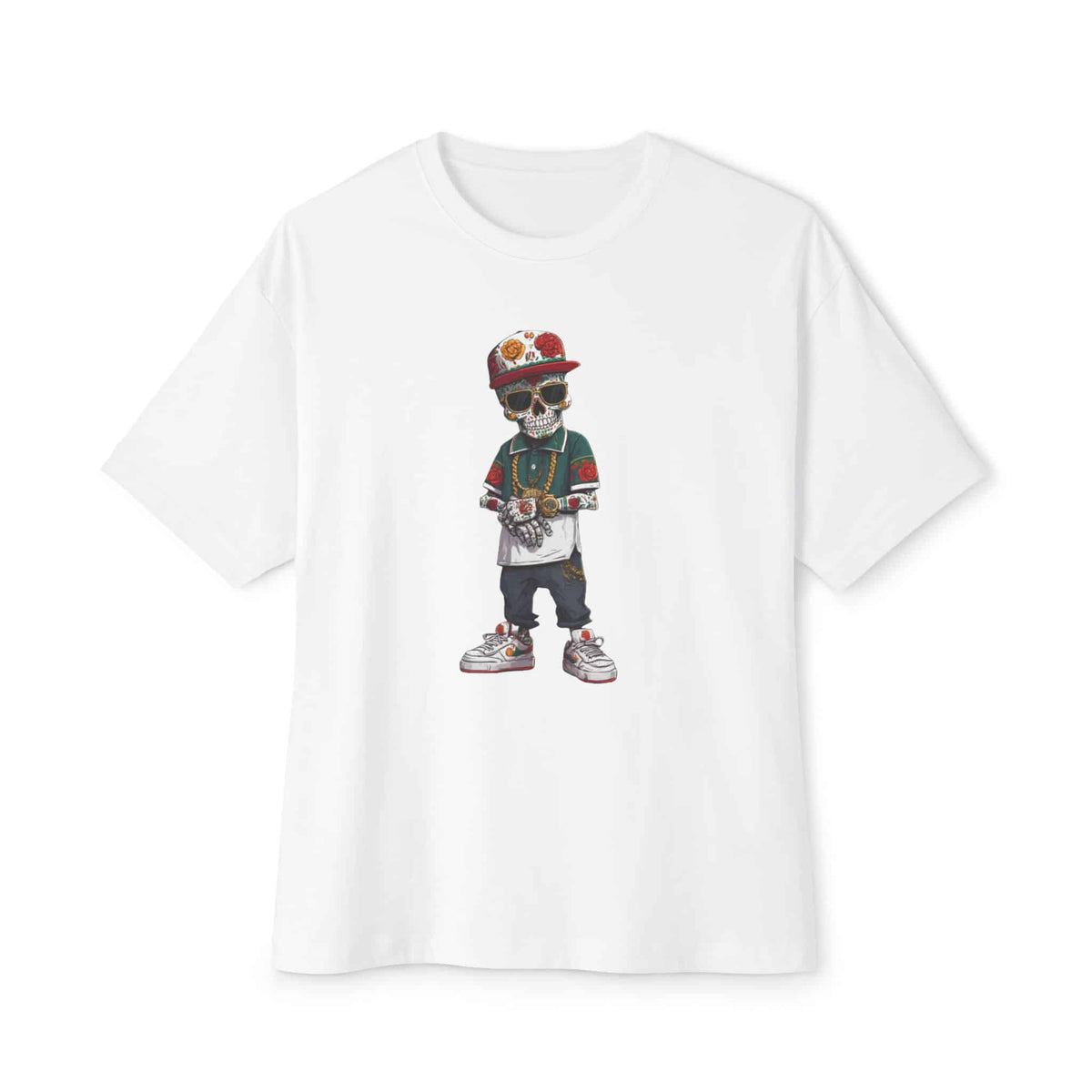 Skull Luxury Unisex Oversized Boxy Tee image 34