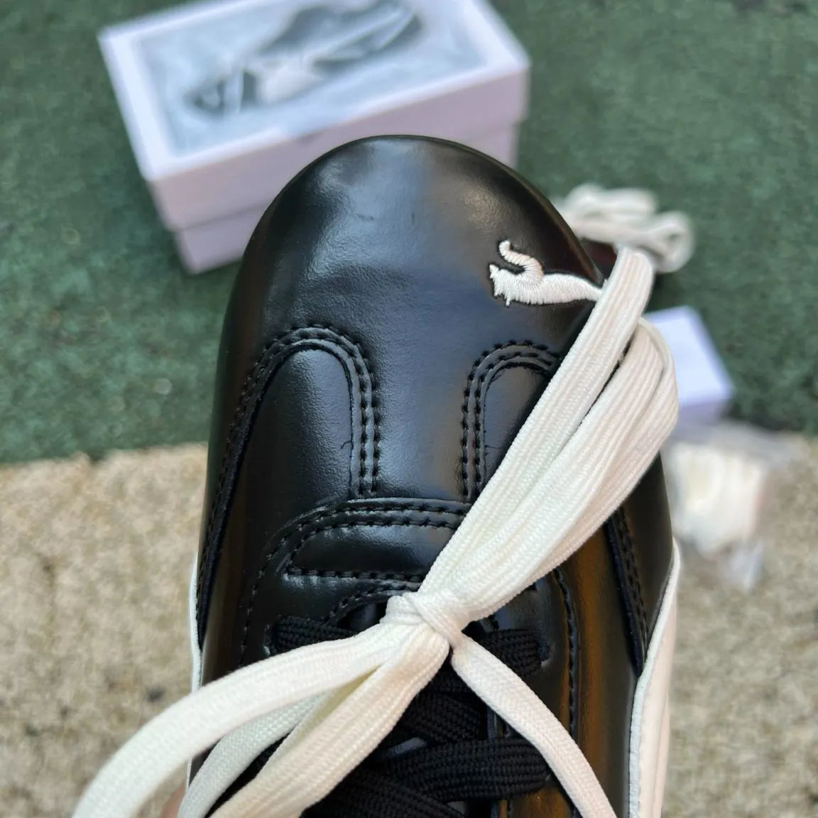 Rosé x PM Speedcat Premium Leather Black Shoes Sneakers - pm0000015 image 9