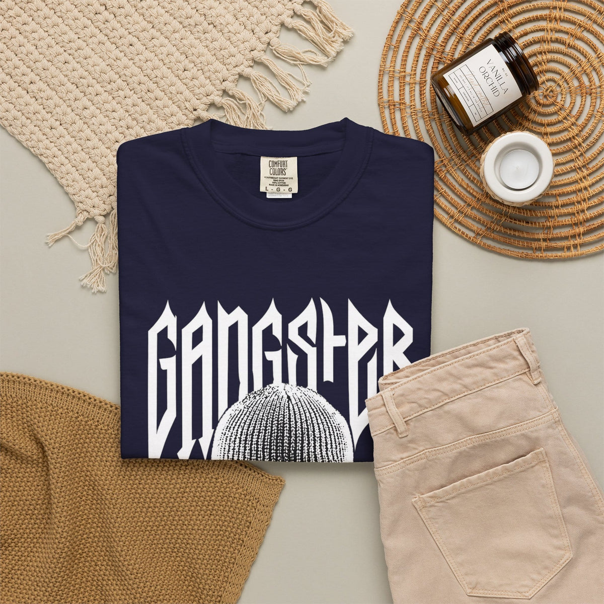 Gangster Mask Unisex Garment-Dyed T-shirt image 45