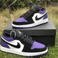 AJ 1 Low Court Purple (GS) Shoes Sneakers - nk0000731 image 14