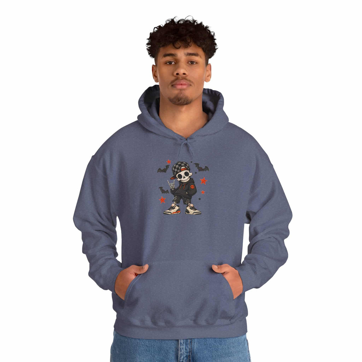 Boy Skeleton Halloween Hooded Sweatshirt image 81