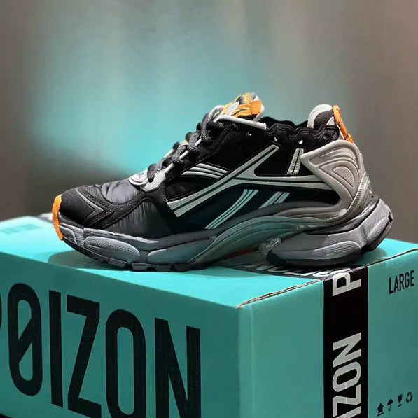 BLCG Runner Worn-Out Black Orange Fluo Shoes Sneakers - bl0000032 image 3
