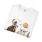 Halloween Basketball Skeleton Unisex Garment-Dyed T-shirt image 2