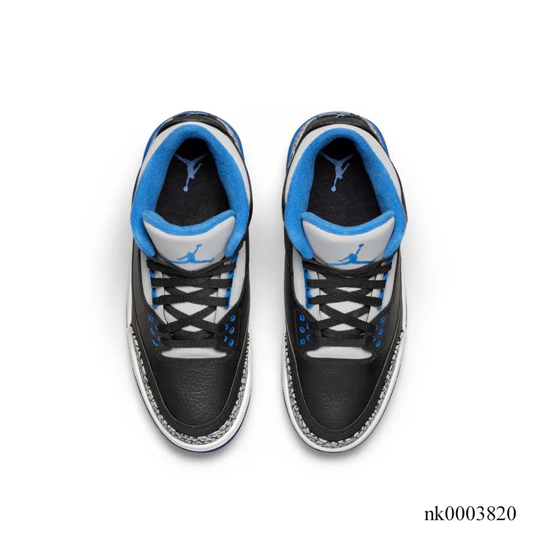 AJ 3 Sport Blue Shoes Sneakers - nk0003820 image 3