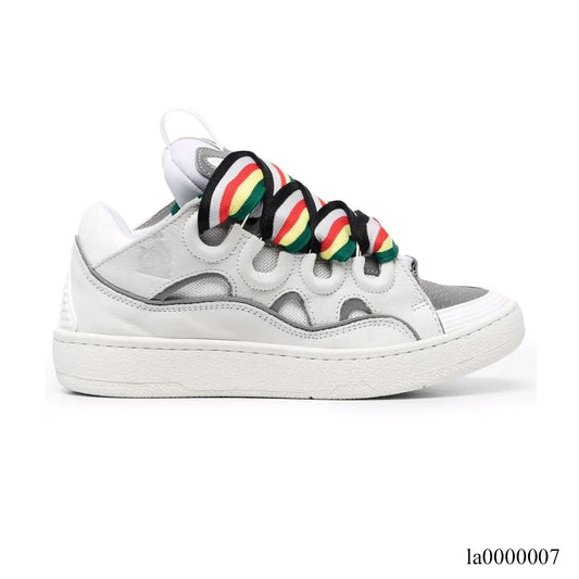 Lanvin Leather Curb White Multi Shoes Sneakers - la0000007 image 0